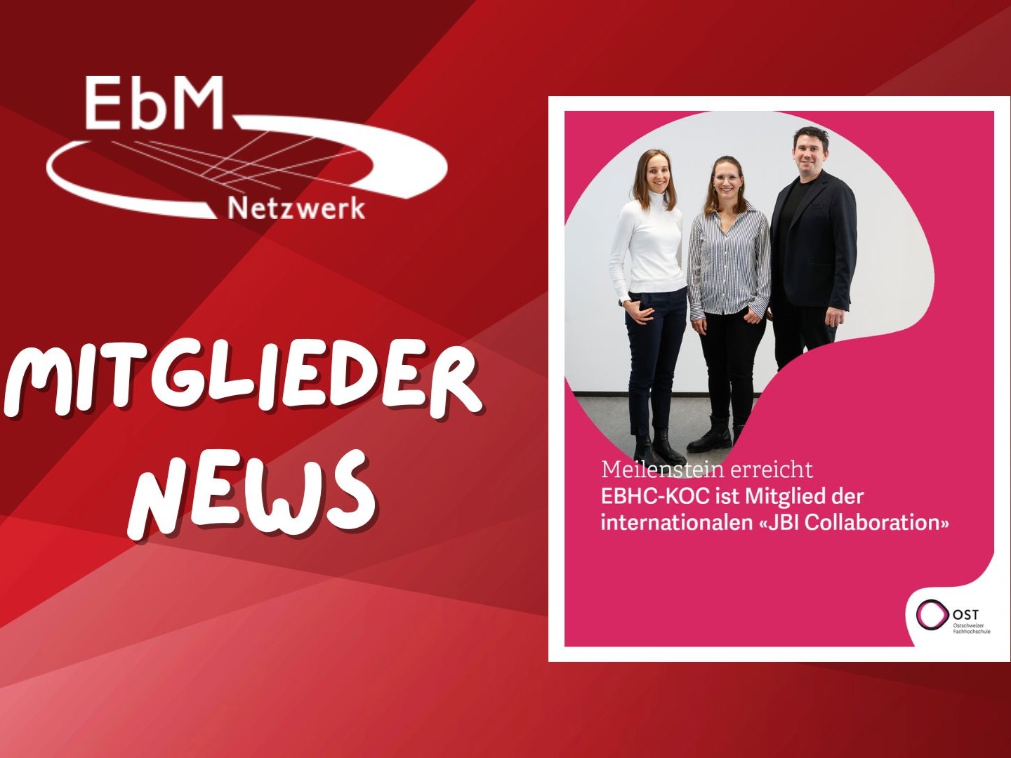 EBHC KOC wird JBI-Zentrum
